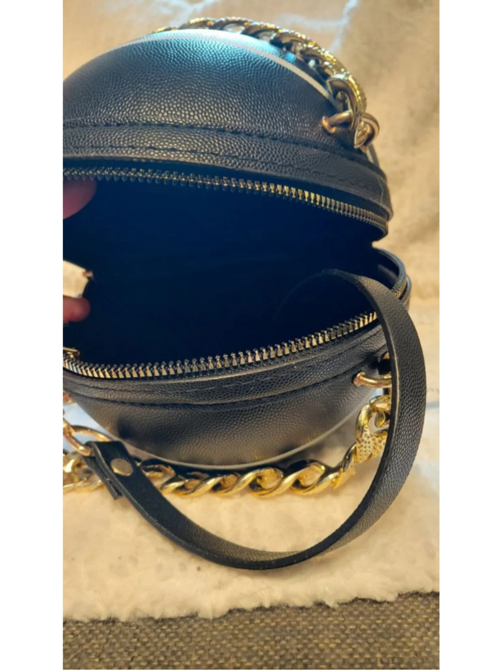 Women's Basketball Crossbody Bag One Size Black White